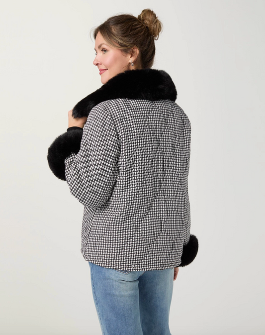 Bex Quilted Jacket with Faux Fur Trim