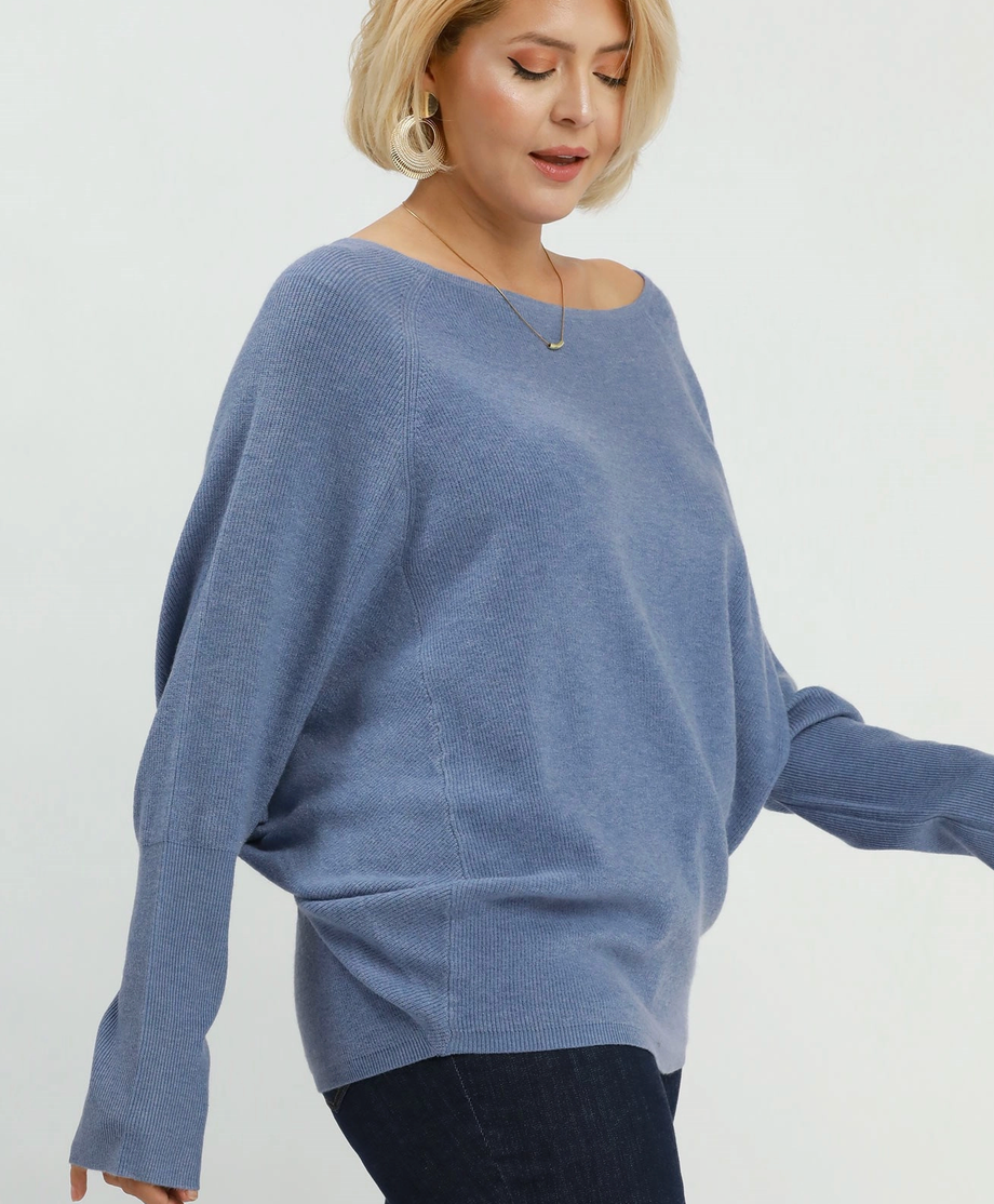 Dolman Dream Sweater: Blue