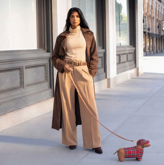 dachshund Plaid Crossbody