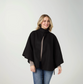 Juliet Faux Wool Wrap with Leather Tie
