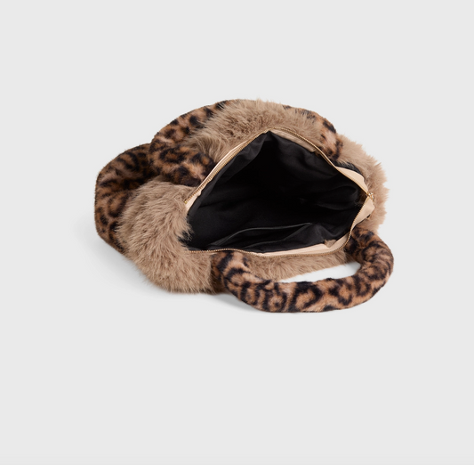 Lumi Tan Leopard Tote