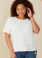 Textured Slinky Tiered Top: TWO COLORS