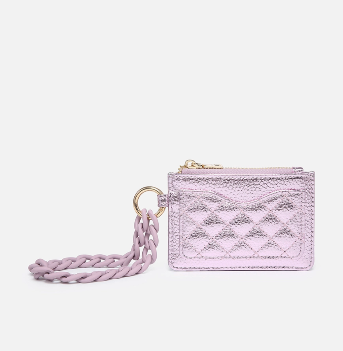 Rhodes Quilted Wallet w/ Chain Bangle