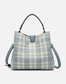 Plaid Satchel w/ Inner Slip Pockets