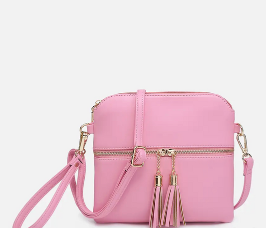 Tara Double Zip Crossbody Bag/Wristlet