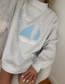 Polka Dot Sailboat Embroider Mockneck Sweatshirt