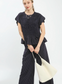 Pinstripe Wide Leg Pants