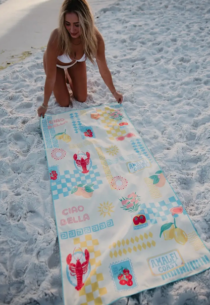 Quick Dry Reversible Towel: Italian Summer