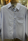 City Chic Studded Button-Up: Blue