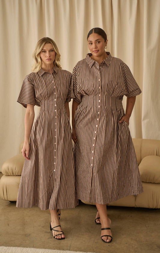 Wilderra Pleated Midi Dress