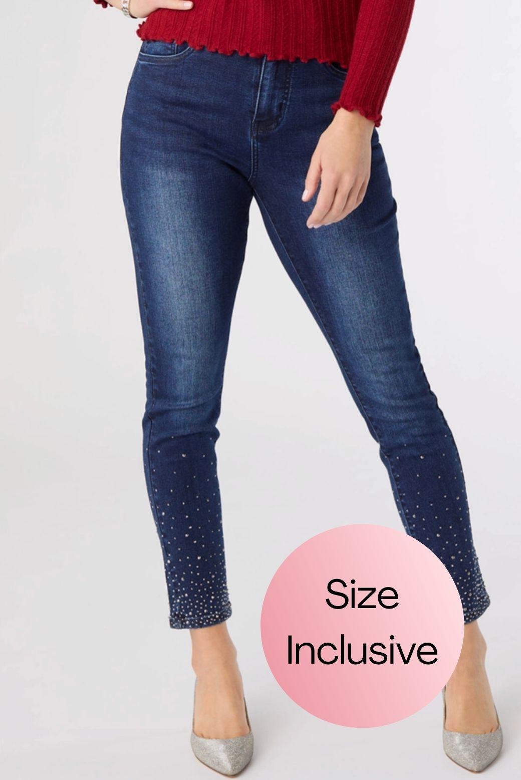 OMAZING Ankle with Rhinestones