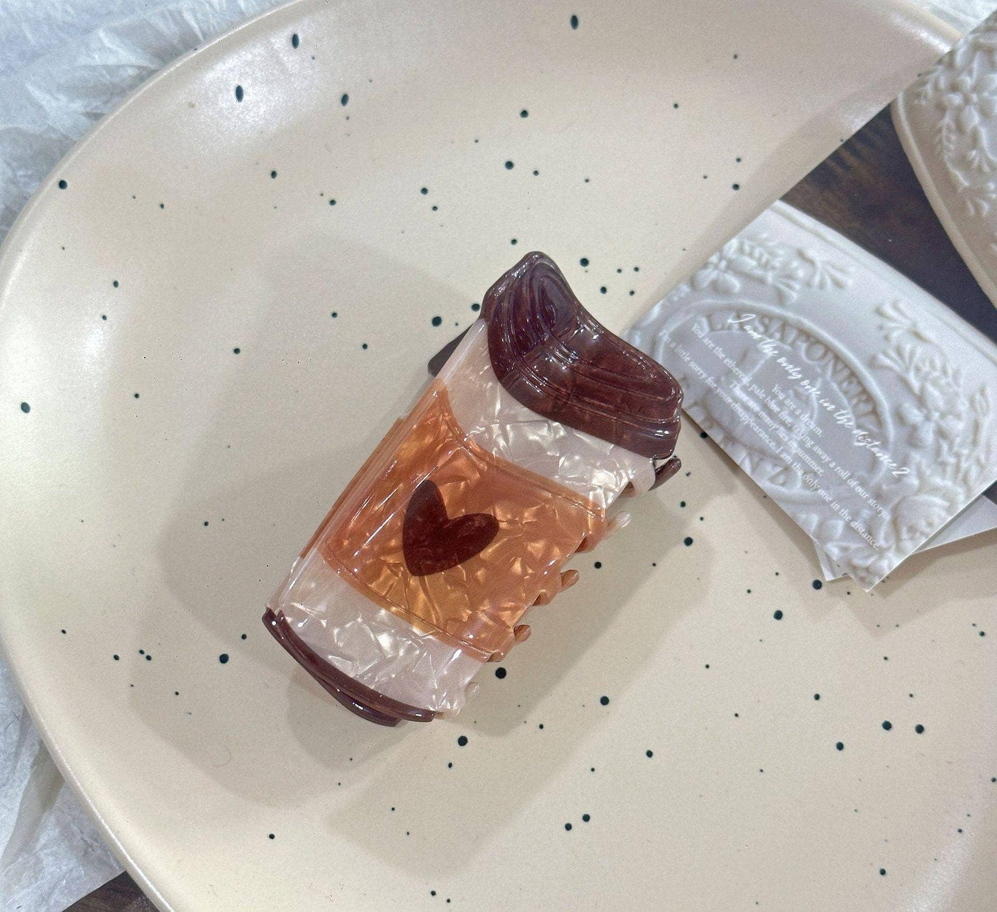 Croissant Hair Claw Clip