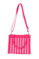 Hot Pink Striped Mini Tote Handbag