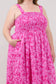 Lenna Smocked Maxi Dress Petunia Curve
