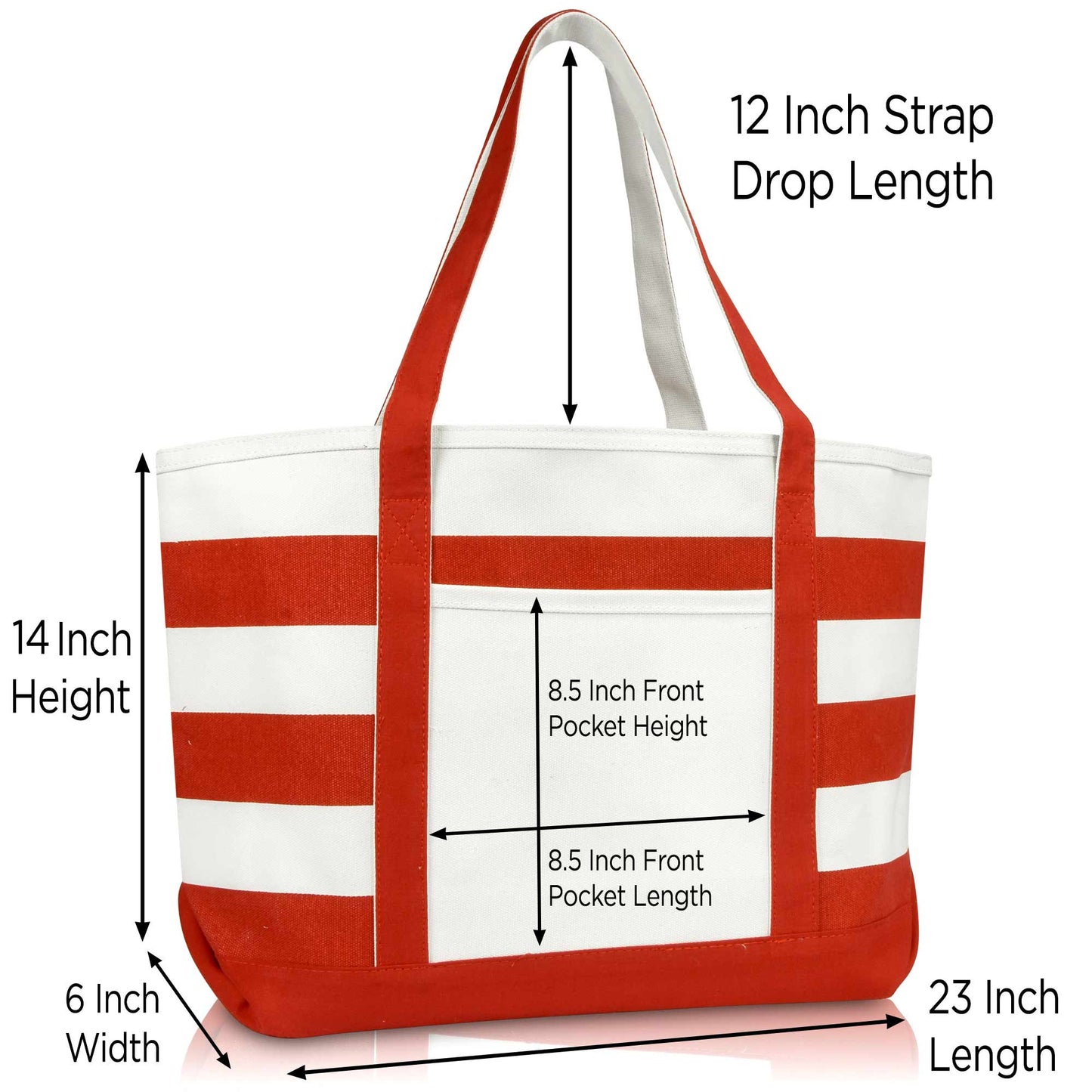 Ocean Sailboat Womens Embroidered Striped Tote Bag