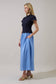 Marby Scallop Contrast Midi Dress: PRE ORDER