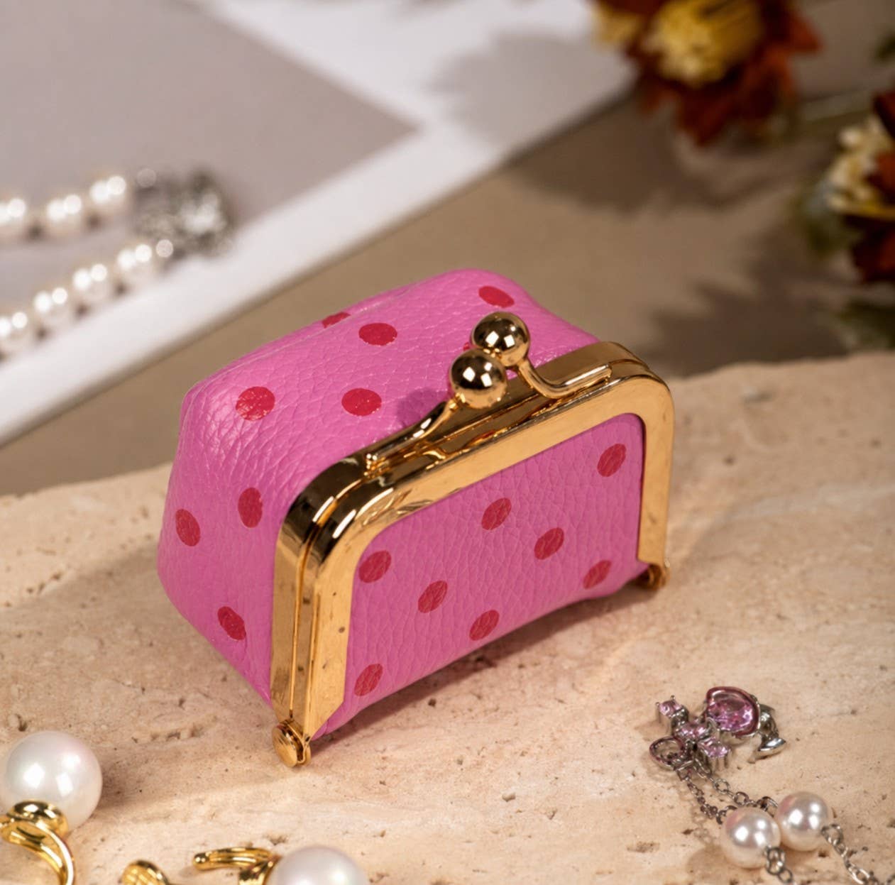 Mini Polka Dot Travel Case