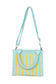 Mint Striped Wholesale Structured Mini Tote Bags