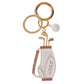 Stone Paved Enamel Golf Bag Keychain
