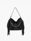 Eva Side Fringe Satchel w/ Decorative Closure