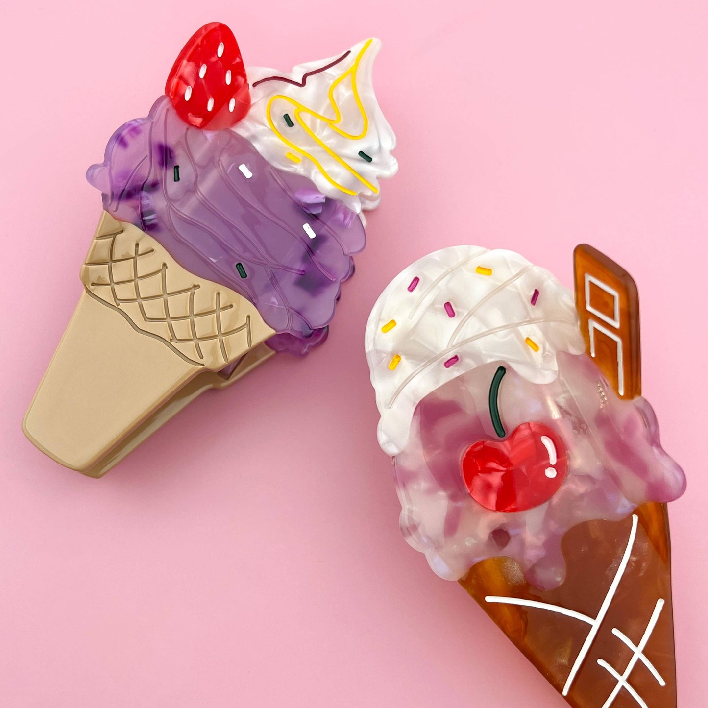 Acetate Ice Cream Hair Claw
