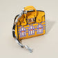 House Printed Faux Leather Elegant and Stylish Mini Purse / Bag Charm