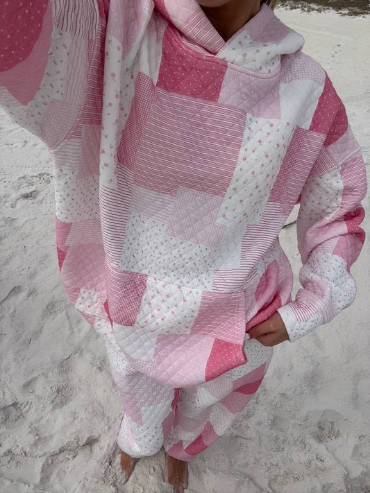 Margo Quilted Patchwork Hoodie