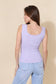 Ribbed knit wrap Sleeveless Tank
