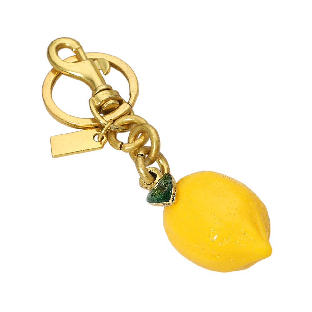 Lemon Keychain / Bag Charm