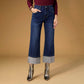 Omazing Rhinestone Cuff Jean