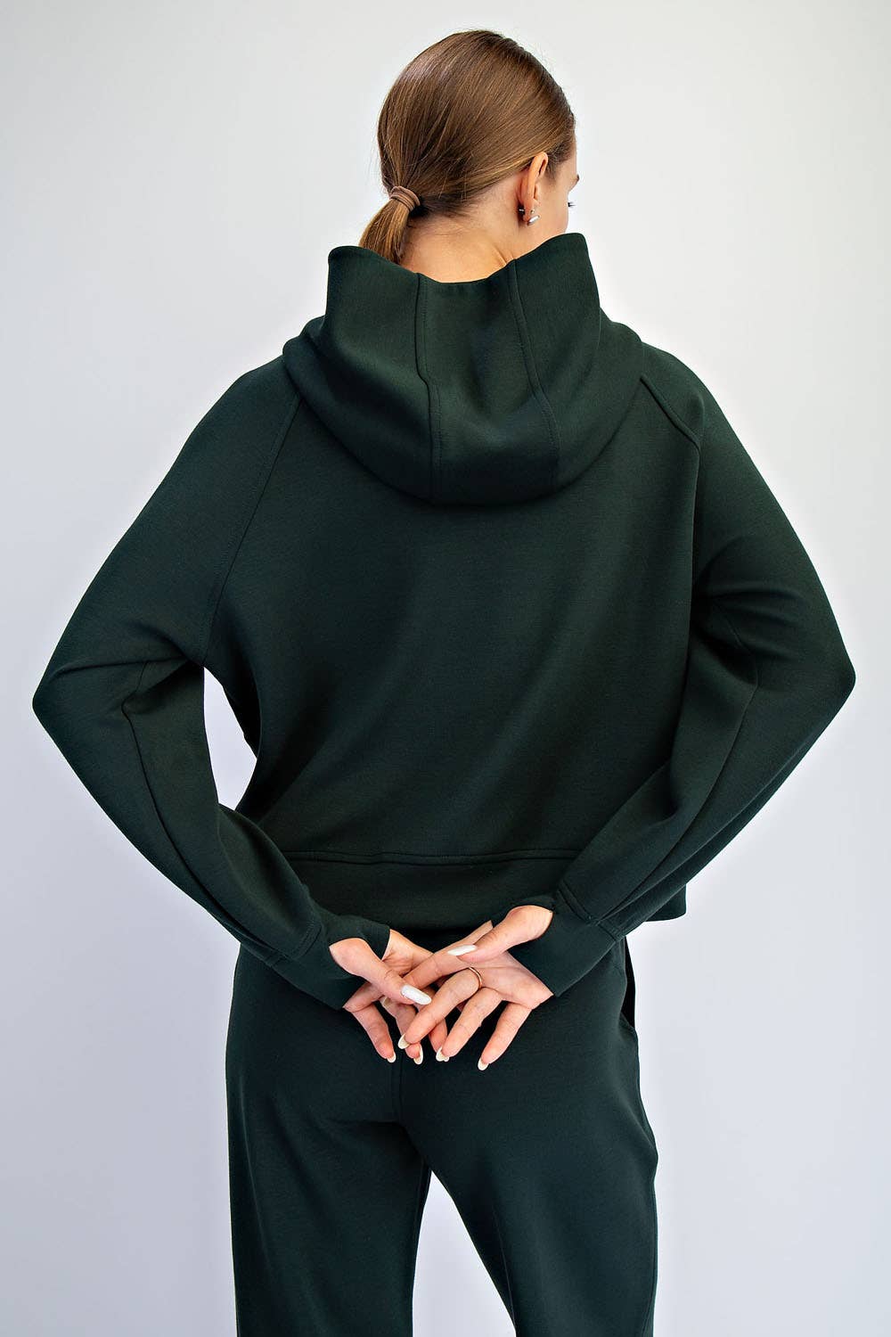 Butter Soft: Quarter zip with Hood: Color Frost