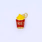 24K Gold Filled French Fries Enamel 3D Multidimensional Charm | AF1563