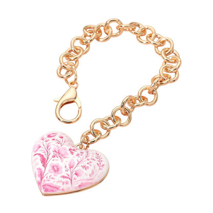 Chunky Floral Bag Charm