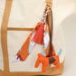 Faux Leather Horse Tassel Scarf Keychain / Bag Charm