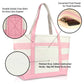 Ocean Sailboat Womens Embroidered Striped Tote Bag