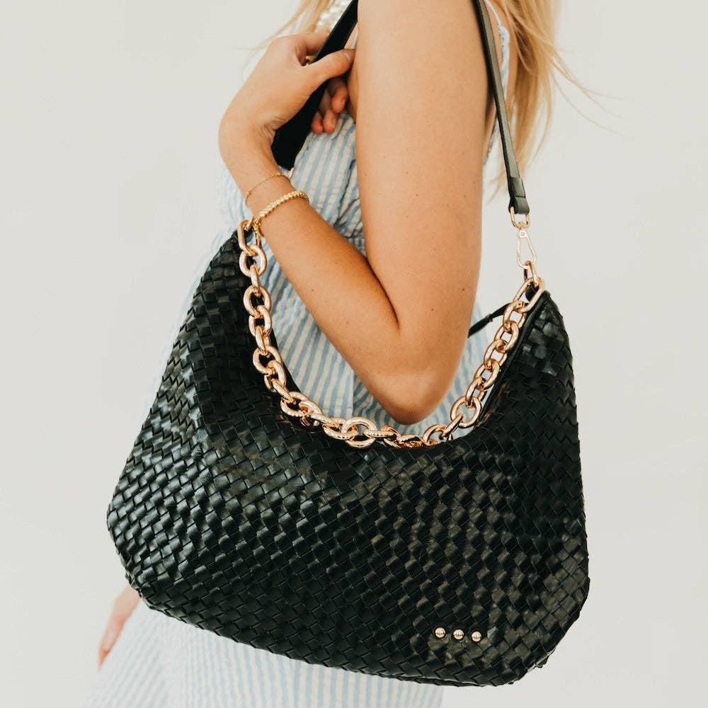 Sienna Slouchy Woven Shoulder Bag: 5 colors!