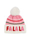 "FA LA LA" BEANIE,BLUSH