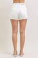 Judy Blue HW White Shorts