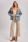 The Luxe Faux Fur Denim Jacket