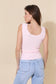 Ribbed knit wrap Sleeveless Tank