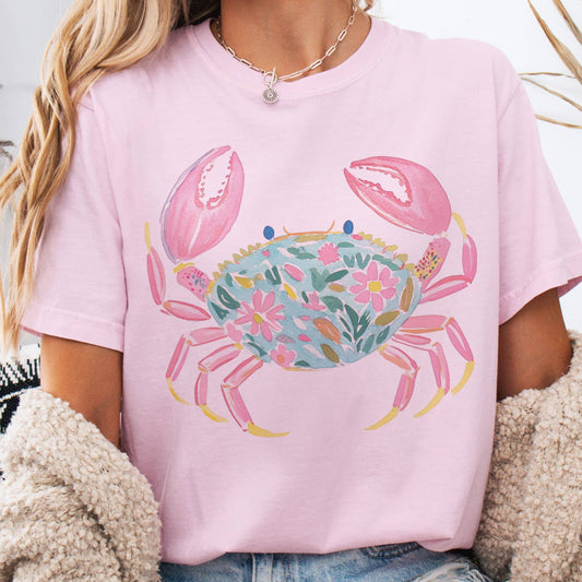 Coastal Crab Preppy Tee