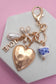 BOW HEART LOVE BAG CHARM