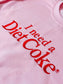 I Need A Diet Coke embroidered crewneck