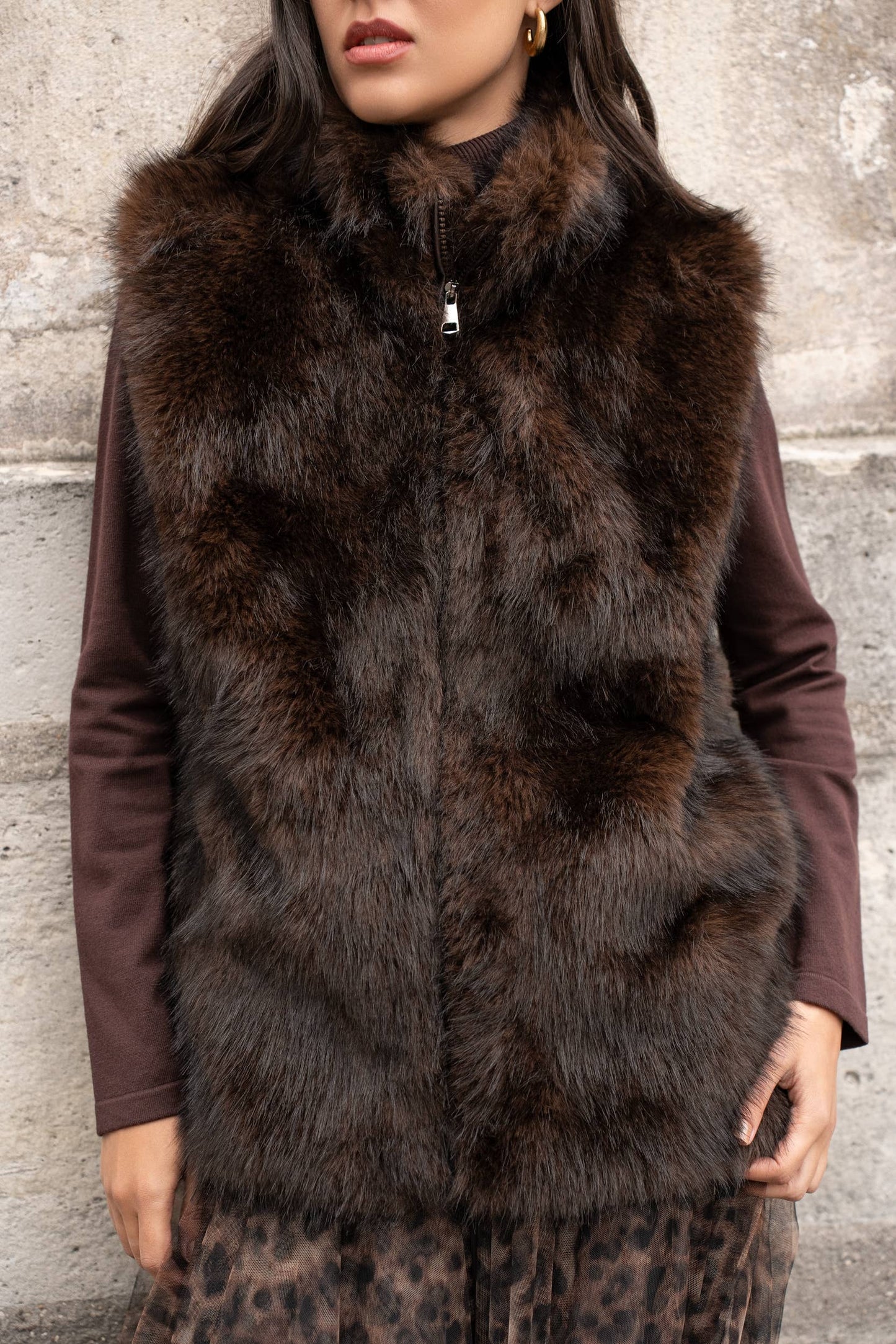 Oslo Faux Fur Vest