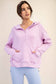 Butter Soft: Quarter zip with Hood: Color Blossom