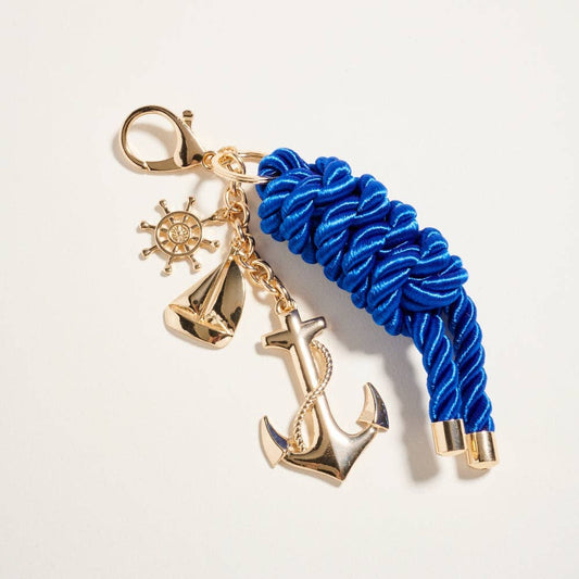 7 Inch Anchor Sail Boat Helm Keychain Bag Charm