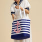 Anchor Striped Tote Bag: Two Colors