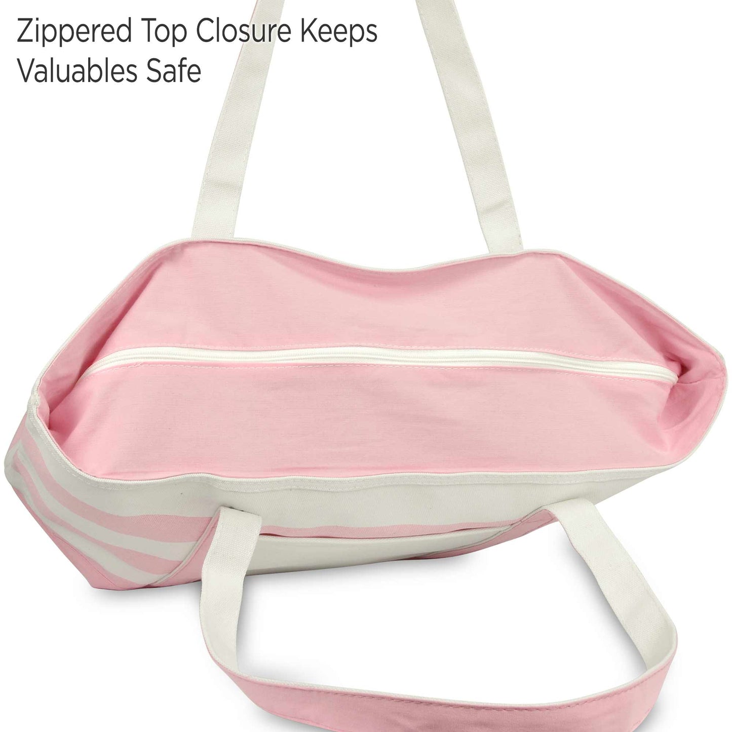 Ocean Sailboat Womens Embroidered Striped Tote Bag