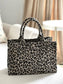 Leopard Midi East West Crossbody Bag
