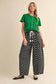 Polka Dot Pleated Barrel Pants - 3 Colors Available
